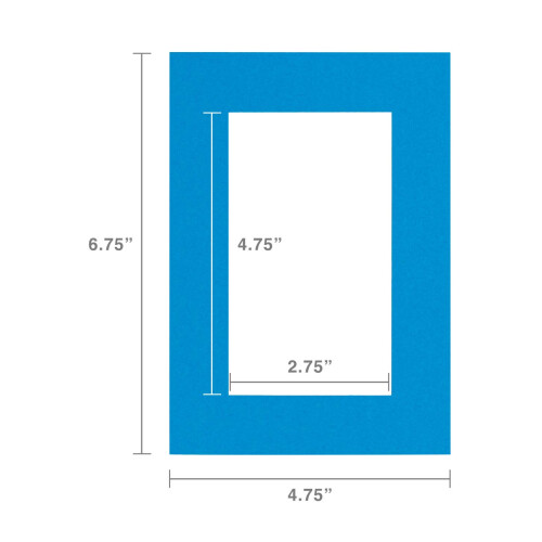 Produtos HyGloss Bright Specialty Frames Cardstock Papel Frame-Small- 4,75 x 6,75 polegadas- tamanho central de 2,75 x 4,75 polegadas- (10-12 cor 1