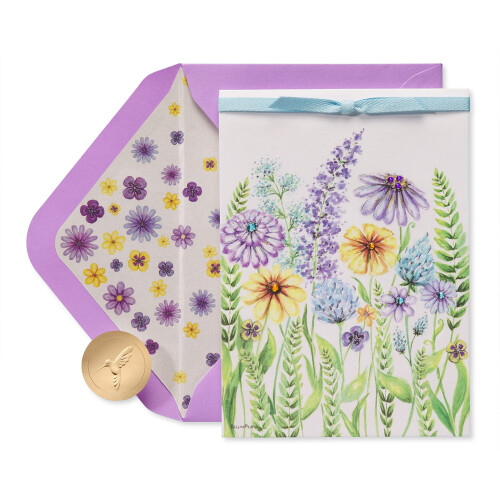 Papyrus Blank Card - Design Bella Pilar (Wildflowers) 2