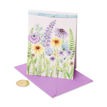 Papyrus Blank Card - Designed by Bella Pilar (Wildflowers)