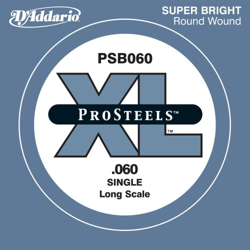D'Addario PSB060 Prosteels Bas Guitar Single String Lang skala .060
