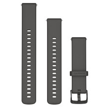 Cinturino a sgancio rapido Garmin - Silicone grigio ghiaia 18 mm