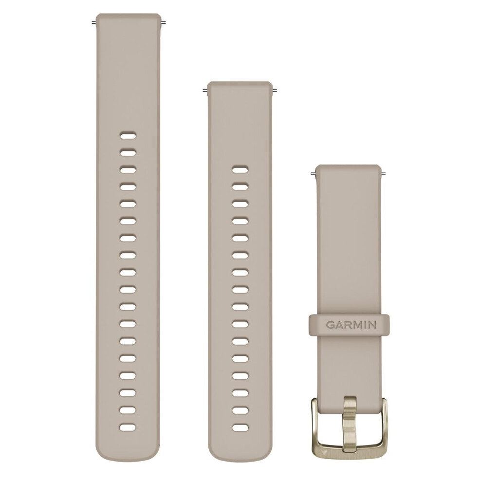 Bracelet Garmin    d  gagement rapide - Silicone gris fran  ais 18 mm