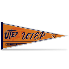 Rico Industries NCAA Texas-El Paso Miners - UTEP Classic 12"""" x 30"""" Felt Wall D?cor Pennant - Great for Home/Bed Room/Man Cave D?cor