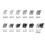 Staedtler STAEDTLER Pigment Liner Pack  Black  3 Pens  Assorted Line Widths 0.5mm/1.2mm/Chisel  308-9S2BK3 2