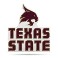 Rico Industries NCAA Texas State Bobcats Primary Shape Cut Pennant - Home and Living Room D?cor - Soft Felt EZ to Hang