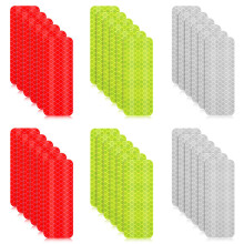 Numyew 30 stuks reflecterende stickers waarschuwing veiligheid reflecterende sticker 1,18 x 3,25 inch waterdicht nachtzicht sticker voor fietsen moto
