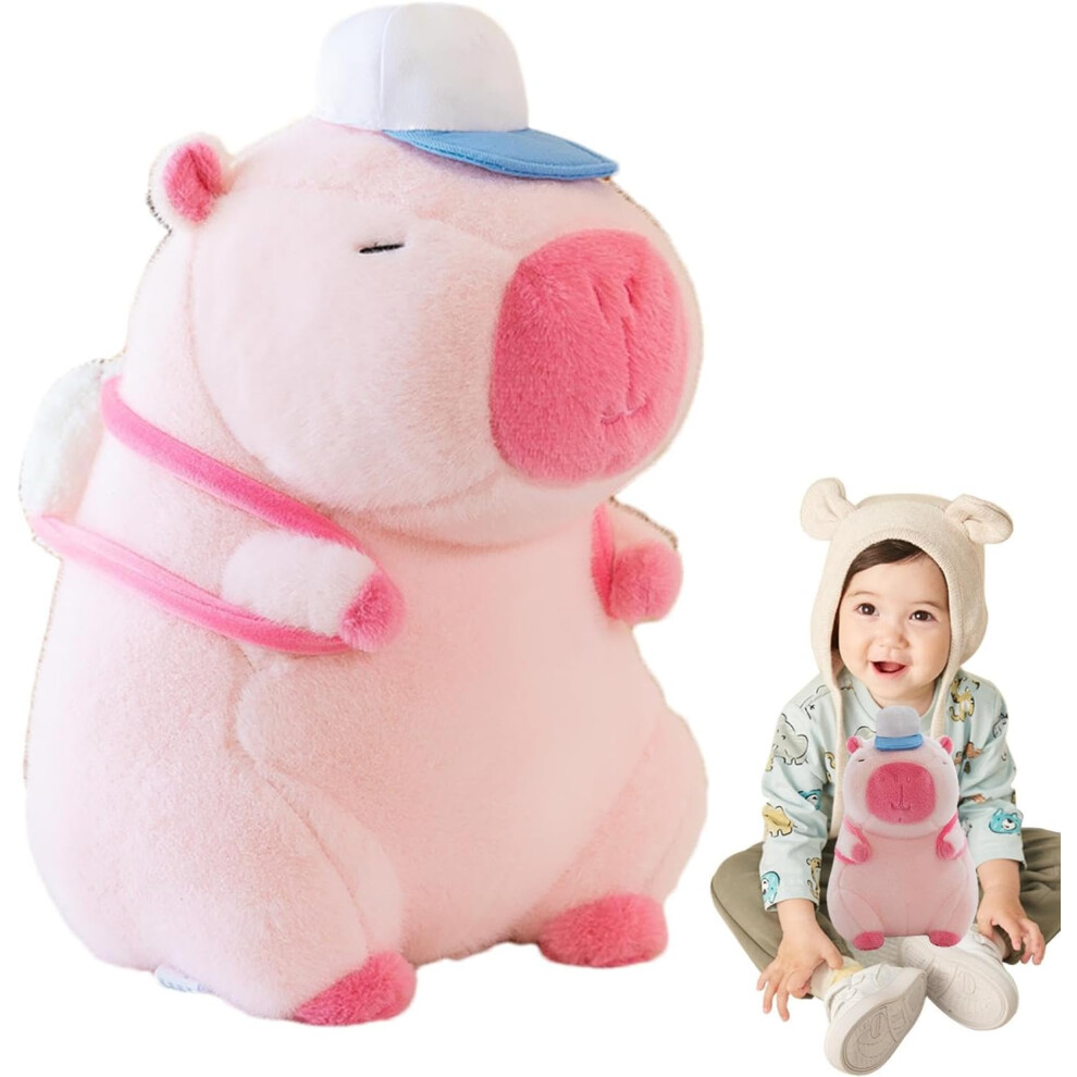Capybara Stuffed Animal, 25cm Cute Capybara Plush Soft Animal Doll, Decorative Capybara Doll Pillow, Huggable Plush for Kids, Boys, Girls, Adults