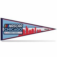 Rico Industries NASCAR Racing Chicago Street Race 12"""" x 30"""" Felt Wall D?cor Pennant - Great for Home/Bed Room/Man Cave D?cor