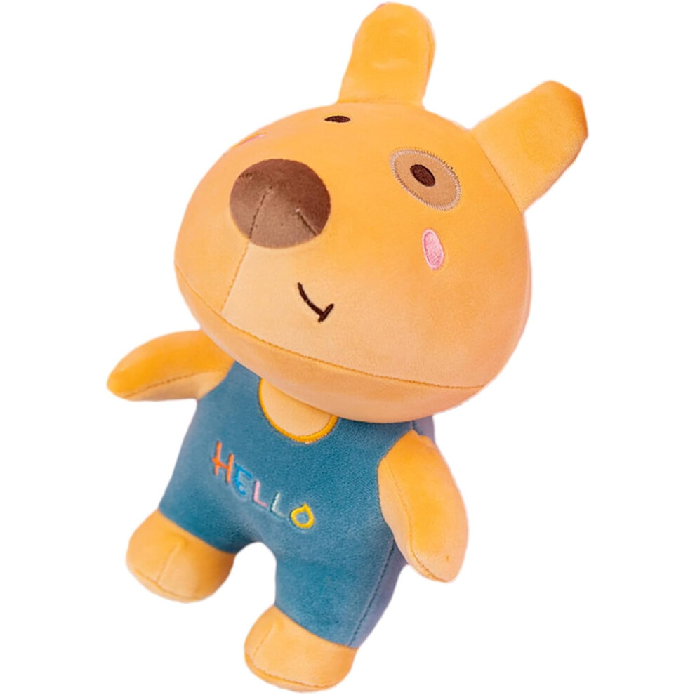 Stuffed Dog Toy | 9.06-Inch Yellow Cute Cartoon Puppy Doll | Puppy Pillow Home Bedroom Decoration Soft Stuffed Animal Toy For Bedroom