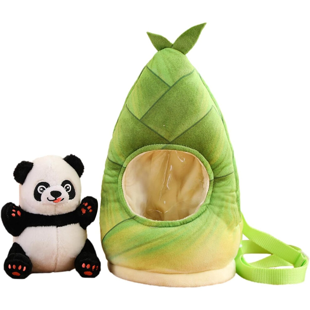 (Classic Panda (Backpack)) Soft Animal Toys,Multipurpose Cartoon Plush Toy - Cute Children Backpack, Portable Table Decoration for Living Rooms, Home,