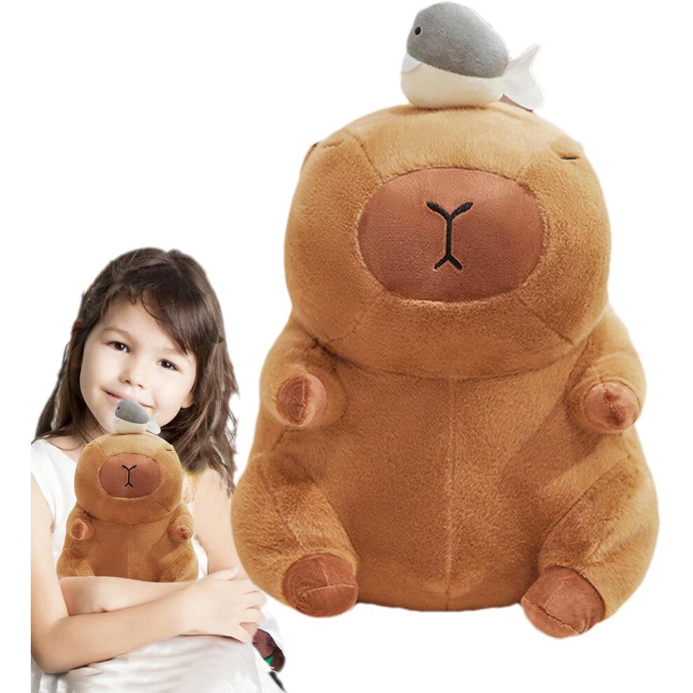 (whale) Cute Capybara Plush,Capybara Toys | 13.8 Inch Huggable Lovey Doll Figures Stuffy Pillow For Toddler Kids Baby Girls Teens Adults Birthday