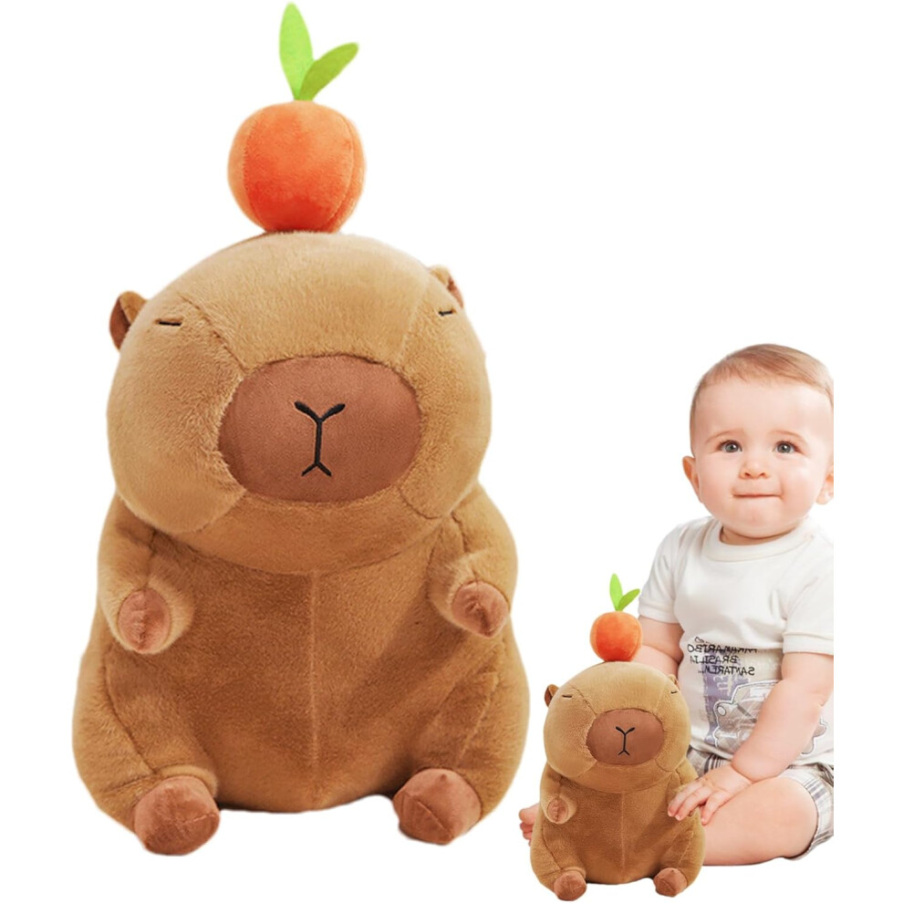 (fruit) Cute Capybara Plush,Capybara Toys | 13.8 Inch Huggable Lovey Doll Figures Stuffy Pillow For Toddler Kids Baby Girls Teens Adults Birthday