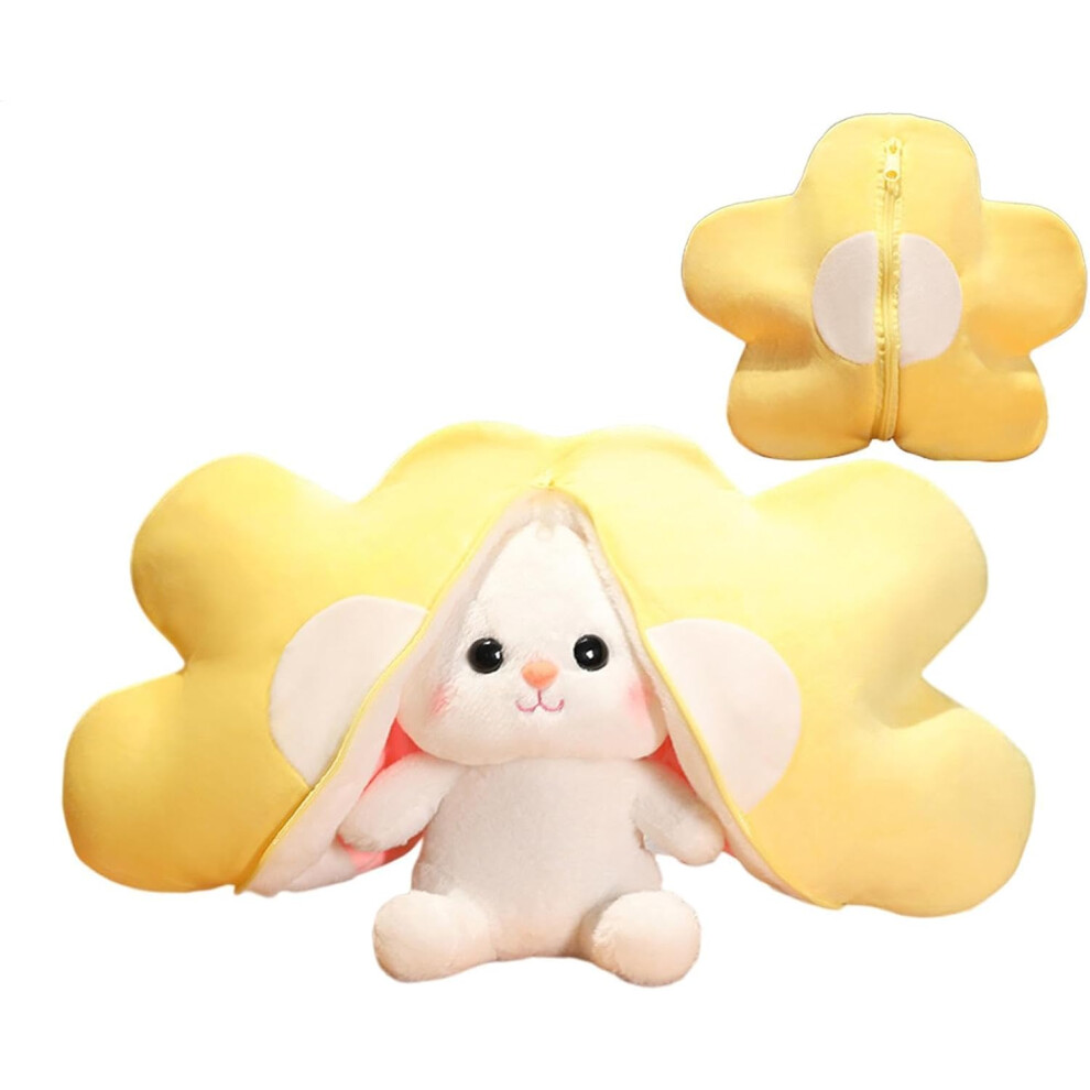 (F) Plush Zipper Bunny,Small Stuffed Animals | Toast Design Bunny Plushie Doll, Cute Stuffed Animal, Cute Stuffy Doll For Boys Girls