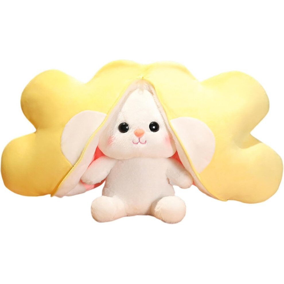 (E) Plush Zipper Bunny,Small Stuffed Animals | Toast Design Bunny Plushie Doll, Cute Stuffed Animal, Cute Stuffy Doll For Boys Girls