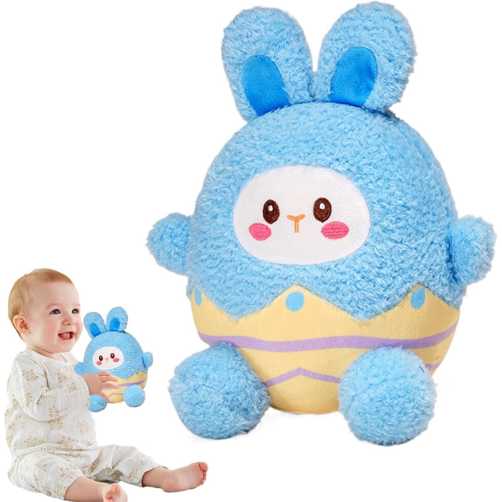 (Blue) Stuffed Rabbit Plush,Cute Dolls Eggshell Bunny Plush Toys - Easter Decorations, Rabbit Soft Doll, Stuffed Toys for Girls, Boys, Spring Decor Home