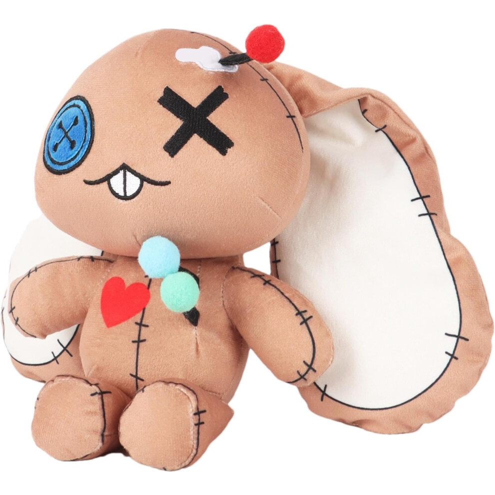 Rabbit Plush Doll - Scary Cartoon Toy | Huggable Toy, Comfortable Halloween Decoration, Soft Animal Doll for Boys and Girls, Adults