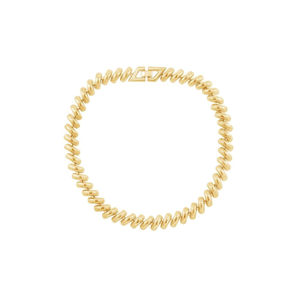 Amazon Essentials Chunky Bracelet  Yellow Gold  7.25