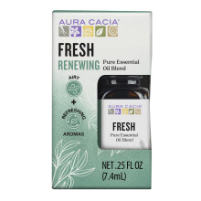 Miscela di oli essenziali freschi Aura Cacia in scatola da 0,25 fl. oz. - Aroma leggero, senza fragranze sintetiche