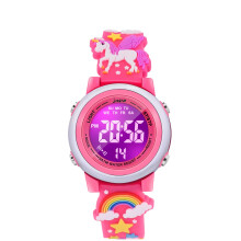 VAPCUFF Unicorn Watch fr flickor 3-10 r - Fdelsedagspresent fr smbarn och barn Rd