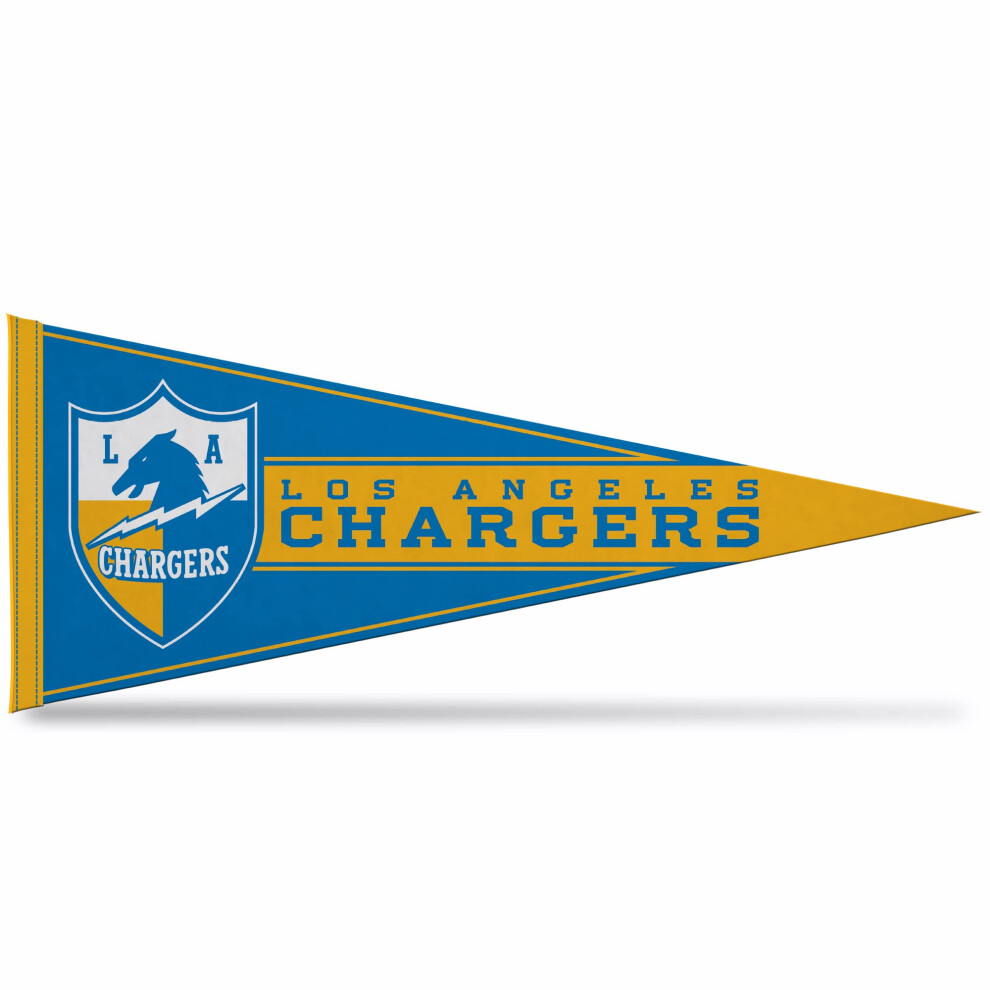 Fanion Mural RéTro En Feutre De 30,5 X 76,2 Cm, Motif Football AméRicain Nfl Des Chargers De Los Angeles, Rico Industries, IdéAl Pour La DéCorati-image
