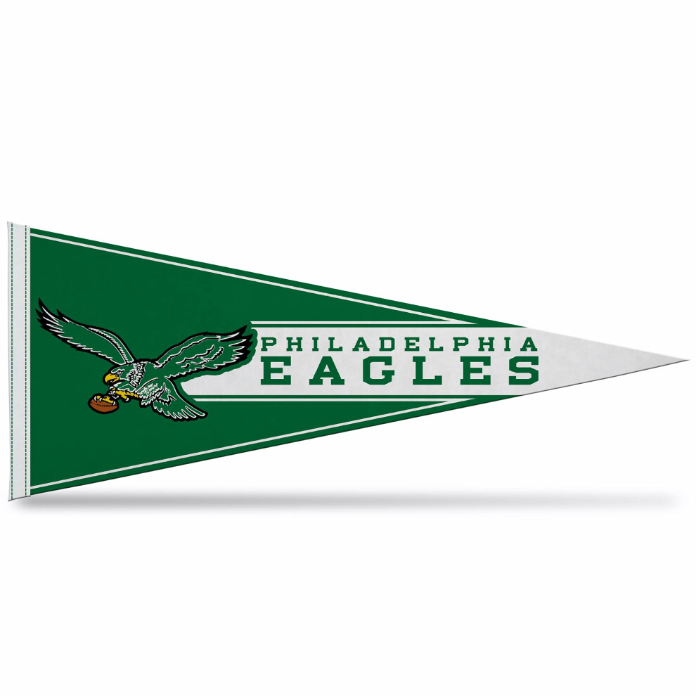 Rico Industries Nfl Football Philadelphia Eagles Retro 12" X 30" Felt Wall DéCor Pennant - Great For Home/Bed Room/Man Cave DéCor-image