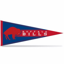 Rico Industries NFL Football Buffalo Bills Retro 12"""" x 30"""" Felt Wall D?cor Pennant - Great for Home/Bed Room/Man Cave D?cor