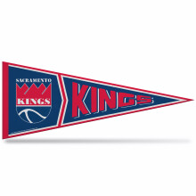 Rico Industries NBA Basketball Sacramento Kings Retro - Alt 12"""" x 30"""" Felt Wall D?cor Pennant - Great for Home/Bed Room/Man Cave D?cor