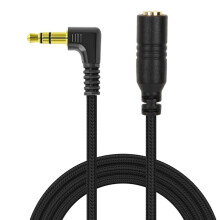 ienza 12Ft lange 3,5 mm TRS mannelijk naar TRS vrouwelijk microfoon/hoofdtelefoon/luidspreker audio-verlengkabel compatibel met Rode Boya Mova Taksta