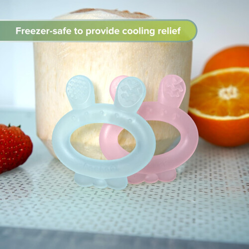 Haakaa silicone bb teether - oreille de lapin 2