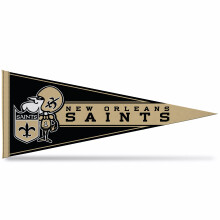 Nástenná dekorácia z plsti Rico Industries NFL Football New Orleans Saints Retro 12"" x 30"" - skvelá do domácnosti/spálne/pánskej jaskyne