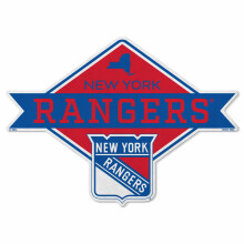 Rico Industries NHL New York Rangers Diamond Shape Cut Pennant - Home and Living Room D?cor - Soft Felt EZ to Hang 18x0.10x18