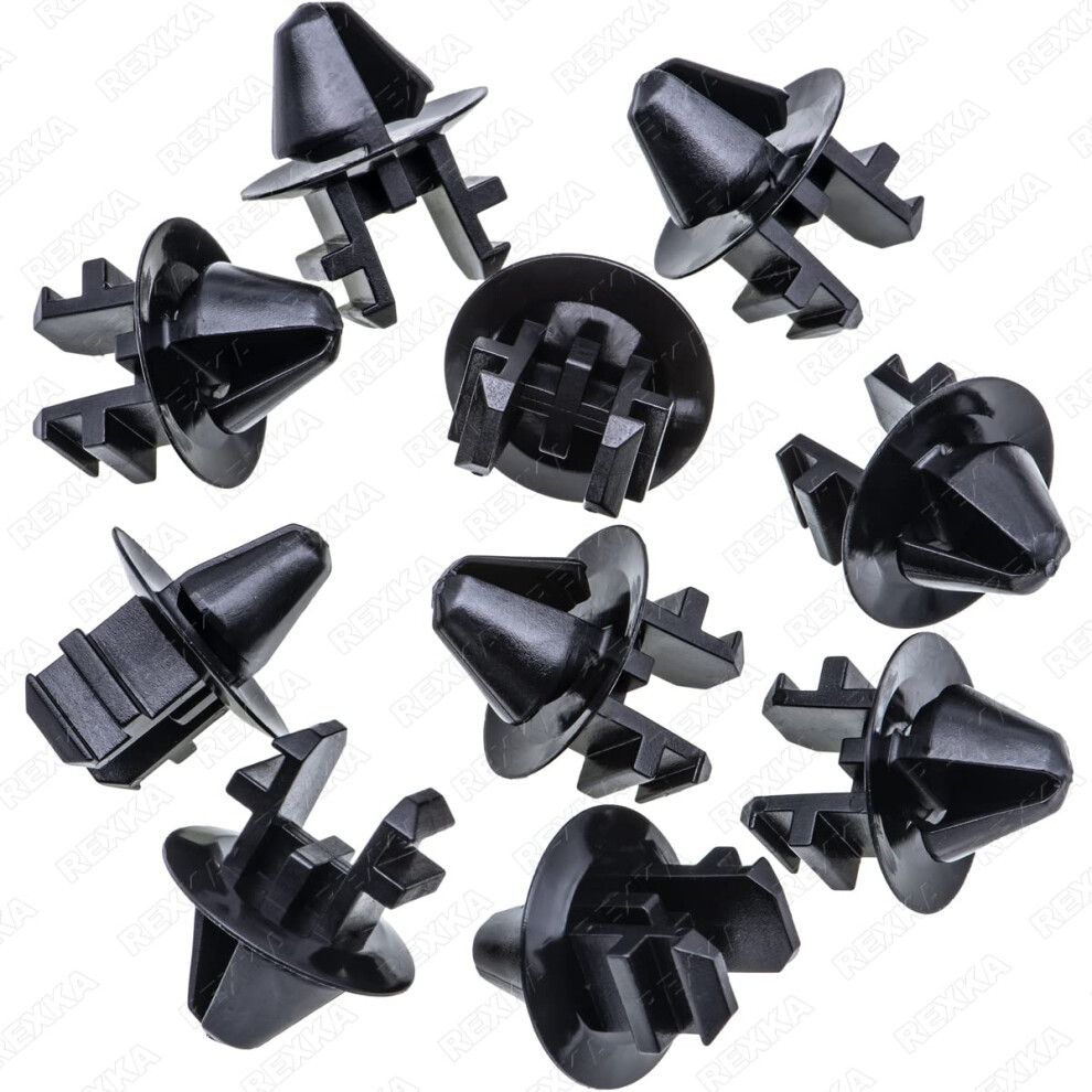 Rexka 10Pcs Radiator Shroud Air Deflector Cowl Grille Retainer Clip W708771-S300 Compatible With Ford Expedition F-150 F-250 F-350 F-450 F-550 Lincoln 643375933599