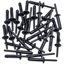 Rexka 30 stuks spatbordverbreder bumper deurbekleding kunststof klinknagelhouder 1/4 gat compatibel met Chrysler 6506007AA 07-20 Jeep Wrangler Wrangl