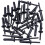 Rexka 30pcs Rivet de Plástico para Ajuste de Para-choques e Aberturas 1/4 Compatível com Chrysler 6506007AA 1