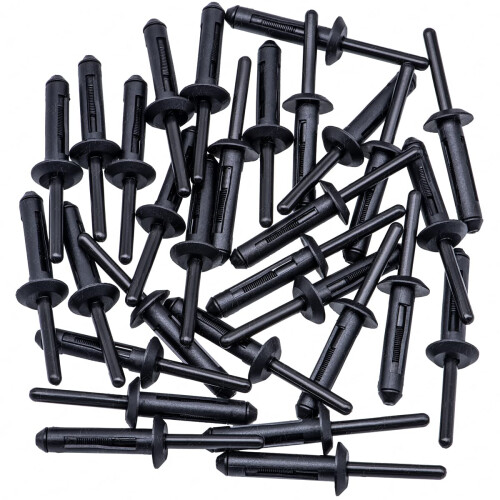 Rexka 30pcs Rivet de Plástico para Ajuste de Para-choques e Aberturas 1/4 Compatível com Chrysler 6506007AA