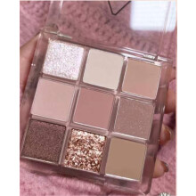 Paleta de Sombras de Olhos Kayswang 9 Cores Brilhantes Maquilhagem Matte Alta Pigmentação