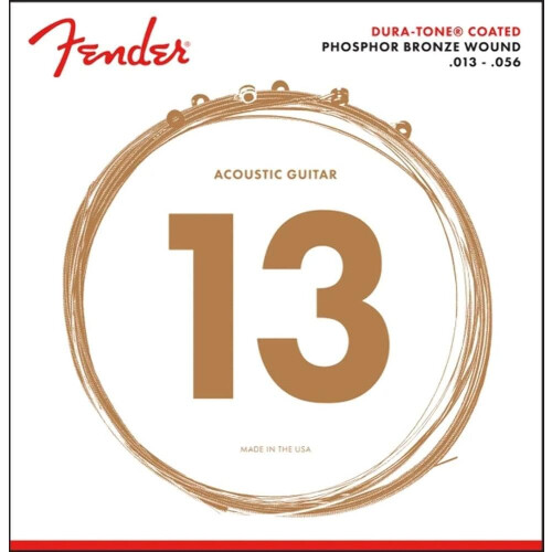 Fender Fender Dura-Tone Coated Phosphor Bronze Χορδές Ακουστικής Κιθάρας 860M .013-.056 1