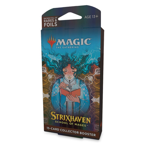 Magic: The Gathering Strixhaven Collector Booster Pack | 15 Magic-Karten Blau