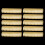 10pcs Unbleached Slotted Bone Nut Saddle Bridge 43x6x9mm Guitar Luthier DIY 1