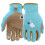 Miracle-Gro Miracle-Gro MG86202 Handschuhe mit Kunstleder-Handfl   che     [Blau/Hellbraun, Gr      e S/M] Touchscreen-kompatibel 1