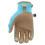 Miracle-Gro Miracle-Gro MG86202 Handschuhe mit Kunstleder-Handfl   che     [Blau/Hellbraun, Gr      e S/M] Touchscreen-kompatibel 4