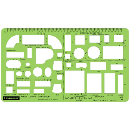 Staedtler Staedtler Technical Drawing Template (977 129 02)