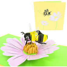 PopLife Honigbiene 3D-Pop-Up-Karte zum Muttertag ? G?rtnergeburtstag, Alles Gute zum Jahrestag, Valentinstag, Gl?ckw?nsche, Gute Besserung ? f?r