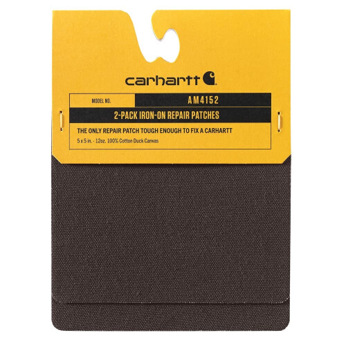 Carhartt Carhartt Iron On Repair Patch, One Size, Dark Brown