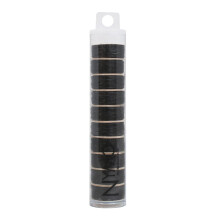 The Beadsmith Nymo Thread - 10-pack zwarte kleur - maat F.35 mm diameter 43 yard/39,3 meter spoel - gemaakt van nylon - kralenborduurwerk en weefgeto