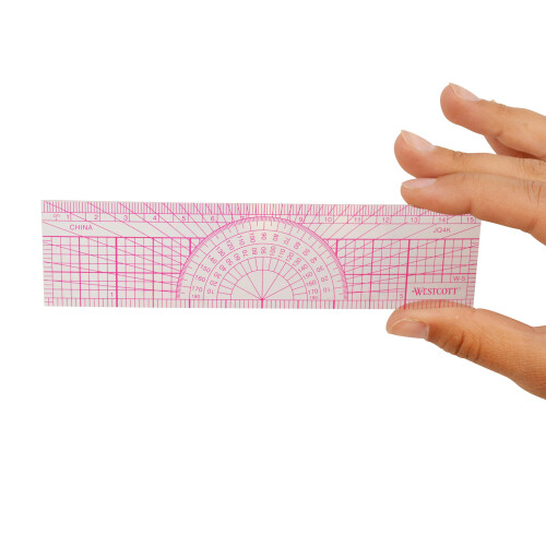 Westcott Protractor Ruler  6""""  15cm  Transparent (W-5) 1