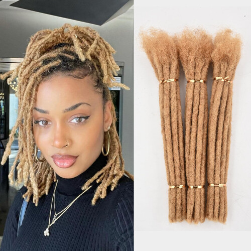 6-18 Inch Dreadlock Extensions Human Hair Fully Handmade Human Hair ...