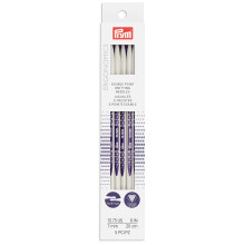 Prym Ergonomics 20 cm Dubbel-Punt Breinaalden, Maat 10.75 (5-Pack)