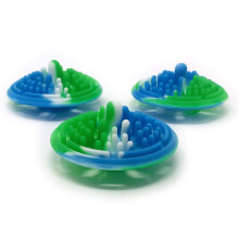 Paint Puck Verfkwastreiniger (3-Pack - Aarde) Siliconen Cup Invoersysteem | Schilderkunst, Studio, Klaslokaal | Acryl, Waterverf, Olie, Dikker