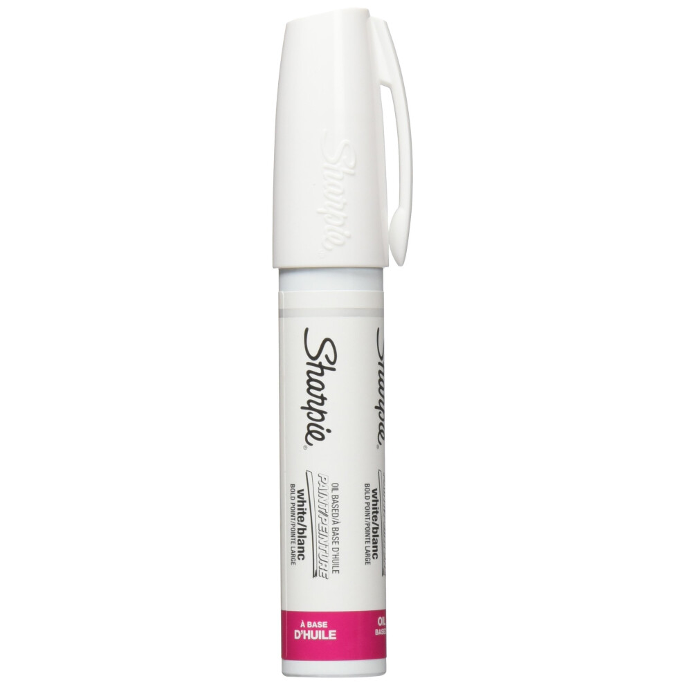 Sharpie Oil-Based Paint Marker  Bold Point  White  1 Count - Great for Rock Painting